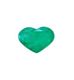 Natürlicher Smaragd, zertifizierte, facettierte Herzform, 5,41 Karat. von Generisch
