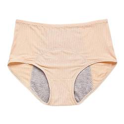 Perioden Unterwäsche，Saugstark High Waist Periodenslip Periodenunterschwäsche Starke Blutung Inkontinenz Slip String Unterhosen Periodenunterwäsche Tanga Set Baumwolle Menstruationsunterwäsche von Generisch