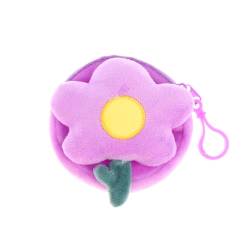 Plüsch-Sonnenblumen-Puppen-Schlüsselanhänger mit Münzbörse, dreifarbiges Design, Aufbewahrungstasche und Taschendekoration von Generisch