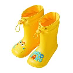 Rain Boots Kids Kurz Barefoot Jungen Gummischuhe Regenschuhe Halbhoch Thermo Wasserdichte Gummistiefel Stiefel Kleinkind Gefüttert Mädchen Reitstiefel Regenstiefel 21 23 24 25 36 37 von Generisch