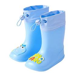 Rain Boots Kids Kurz Barefoot Jungen Gummischuhe Regenschuhe Halbhoch Thermo Wasserdichte Gummistiefel Stiefel Kleinkind Gefüttert Mädchen Reitstiefel Regenstiefel 21 23 24 25 36 37 von Generisch