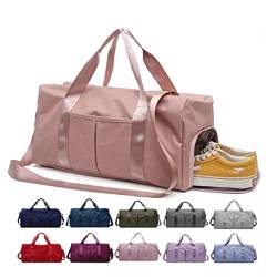 Reisetasche & Sporttasche für Damen und Herren - mit Schuhfach & Nassfach - Reisen, Fitness und Tasche für Sport (Babyblau) von Generisch