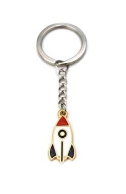 Schlüsselanhänger Rakete Rocket Keychain Space, Weiß von Generisch