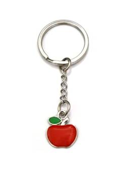 Schlüsselanhänger roter Apfel red Apple aus Metall von Generisch