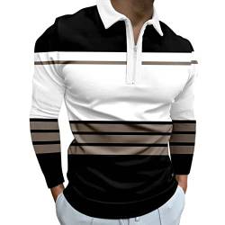 Shirt Herren Strickpullover,Polohemd Herren Strickpullover Polo Shirt Herren Arbeitspullover Herren Winter Poloshirt Herren 4XL Winterpullover Weiß 3XL von Generisch