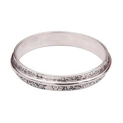 Silberring aus massivem 925er Sterlingsilber schöner Bandring alle Größen Männer Frauen Ring Geschenkartikel Statement handgefertigter Schmuck GESR71 (70 (22.3)) von Generisch