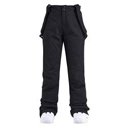 Snowboardhose Herren Wasserdicht Latzhose Ski Hosen Outdoor Mit Trägern Snowboardhose Schneehose Skioverall Gefüttert Abnehmbare Hosenträger Skihose Warm Winter Skianzug Wanderhose von Generisch