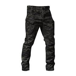 Sporthose Herren Lang, City Special Service Hose Army Fan Activewear Für Cargohose Stretch Lang Outdoor Hosen Elastische Taille Pants Mit Taschen Jeans For Stretch Jeans (3XL, Snake Pattern) Generisch von Generisch