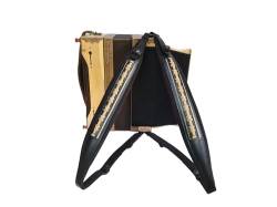 Steirische Harmonika Harmonikariemen Extravagant schwarz + Rückenverbinder von Generisch