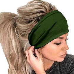 Stirnband für Herren und Damen, lässig, Workout, Sport, Laufen, Yoga, elastisches Haar-Accessoire, Stirnband mit Tierdruck, Größe B, Einheitsgröße von Generisch