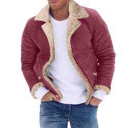 Sweatjacke Herren Ohne Kapuze Warm Norway Fleece Jacke Sherpa Reißverschluss Fleecejacke Gefüttert Winter Jacke Reissverschluss Wander Winterjacke Hoody Strickfleece Heavy Outdoor von Generisch