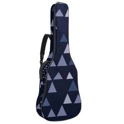 Tasche für Akustikgitarre, groß, universal, passend für 40/41/42 Zoll für Mann und Frau, wasserdichte Gitarren-Gigbag mit gepolstertem Schutz, mehrere Taschen, Gitarren-Rucksack, Dreieck-geometrisches von Generisch