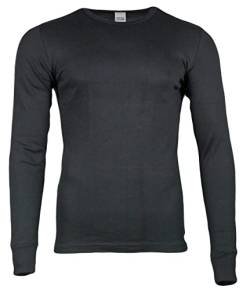 Thermo Unterhemd Langarmshirt Winter ThermoTherm® Langarm Shirt für Herren Funktionsshirt, Schwarz L (52/54) von Generisch