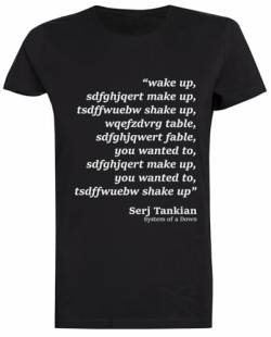 Wake Up Schwarzes Frauen-T-Stück Kurzarm-T-Shirt von Generisch