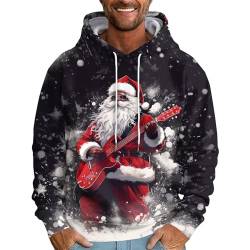 Weihnachts Sweatshirt Hoodie Herren Weihnachtspullover Herren Outdoor Pullover Weihnachtsmotiv Sweatshirt Herren Oversized Hoodie Herren Mit Taschen Pullover Herren Weihnachtsmann Kostüm Herren von Generisch