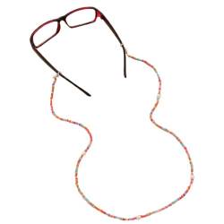 Wo's Brillenkette mit Perlen, bunt, für Damen und Mädchen, niedlicher Brillenhalter, Sonnenbrillenhalter, wiederverwendbar, für Damen, Einheitsgröße, Metall von Generisch