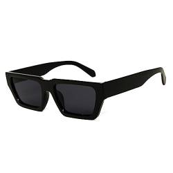 salazar.plus Sonnenbrille Rechteckig Unisex 2 Farben Damen Herren Brille Schwarz Grau milchig (schwarz) von Generisch