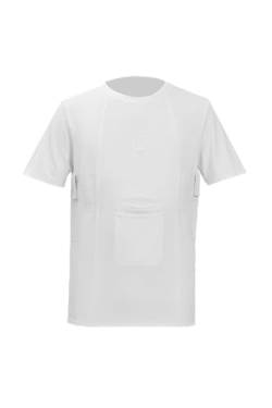 Genki Garb LVAD Medical Shirt, Weiss/opulenter Garten, 3X-Groß von Genki Garb