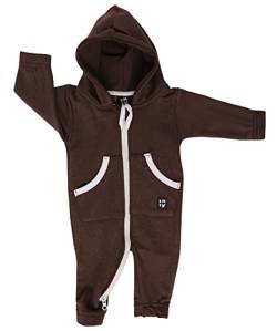 Gennadi Hoppe Baby Jumpsuit - Overall,dunkelbraun, 74 von Gennadi Hoppe