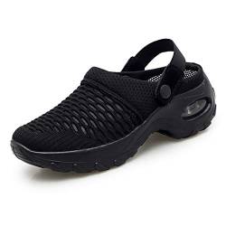 Slip-On-Sneakers mit mittlerem Absatz für Damen, Unterstützung für beiläufige Sandalen und Hausschuhe mit mittlerem Absatz von Genrics