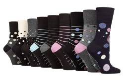 Gentle Grip 9er Pack Damen Bambussocken Ohne Gummi Atmungsaktiv Socken (37-42, Solrm373839) von Gentle Grip