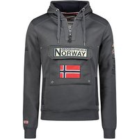 Geo Norway Hoodie Geographical Norway Herren Sweater GYMCLASS WW2477H/GN Dunkelgrau von Geo Norway