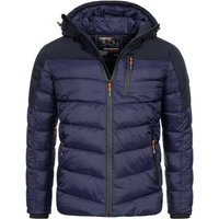 Geo Norway Steppjacke Herren Winter Jacke Parka Steppjacke Kapuze Softshell Gesteppt Outdoor von Geo Norway