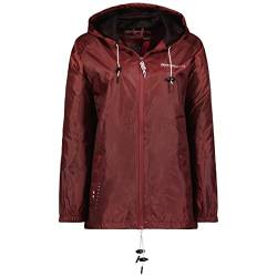 GEO NORWAY Damen Jacke Windbreaker Kapuze 2-Tone Mesh SW1001F/GNO L burgundy von Geographical Norway