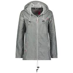 GEO NORWAY Damen Jacke Windbreaker Kapuze 2-Tone Mesh SW1001F/GNO M light grey von Geographical Norway