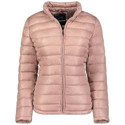 Geographical Norway Annecy Basic Lady - Winterjacke Damen Warme Steppung Mann Herbst Winter - Warme Manteljacke leicht Kapuze - Daunenjacke Windstopper Langarm Polsterung - Frauen (Blasses Rosa M) von Geographical Norway