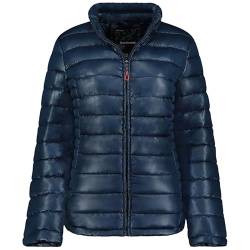 Geographical Norway Annecy Basic Lady - Winterjacke Damen Warme Steppung Mann Herbst Winter - Warme Manteljacke leicht Kapuze - Daunenjacke Windstopper Langarm Polsterung - Frauen (Marineblau L) von Geographical Norway