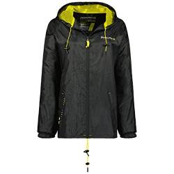 Geographical Norway Boat Lady - Winddichte Outdoor-Jacke für Frauen - Wasserdichte Jacke mit langen Ärmeln für Frauen - Regenfester Tactical Coat (Schwarz L Größe 3) von Geographical Norway