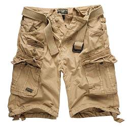 Geographical Norway Cargo Shorts Hunter mit UD Bandana Beige -L - von Geographical Norway