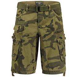 Geographical Norway Cargo Shorts Hunter mit UD Bandana Kaki Camo - 3XL - von Geographical Norway