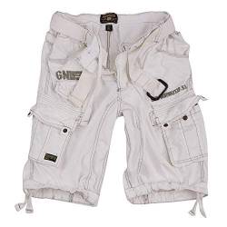 Geographical Norway Cargo Shorts Hunter mit UD Bandana White - L - von Geographical Norway