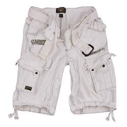 Geographical Norway Cargo Shorts Hunter mit UD Bandana White - M - von Geographical Norway