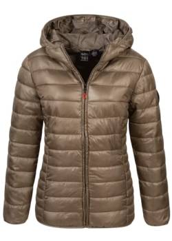 Geographical Norway Damen Frühlings Übergangs Jacke Steppjacke Kapuze Annecy Outdoor Kapuzenjacke, Farbe:Damen-Storm, Größe:L 40 von Geographical Norway