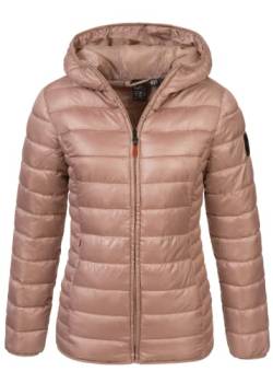 Geographical Norway Damen Frühlings Übergangs Jacke Steppjacke Kapuze Annecy Outdoor Kapuzenjacke, Farbe:damen-Oldpink, Größe:S 36 von Geographical Norway