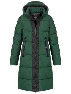 Geographical Norway Damen Winter Jacke Mantel Parka Steppjacke Steppmantel Wintermantel, Farbe:Forest-green, Größe:S 36 von Geographical Norway