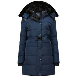 Geographical Norway Damen Winter Jacke Mantel Parka Steppjacke Steppmantel Wintermantel, Farbe:Navy, Größe:XL 42 von Geographical Norway