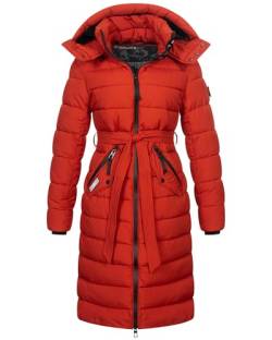 Geographical Norway Damen Winter Jacke Mantel Parka Steppjacke Steppmantel Wintermantel, Farbe:Red Ochre, Größe:S 36 von Geographical Norway