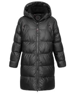 Geographical Norway Damen Winter Jacke Mantel Parka Steppjacke Steppmantel Wintermantel, Farbe:Schwarz, Größe:L 40 von Geographical Norway