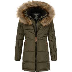 Geographical Norway Damen Winterjacke mit UD Beanie Beauti Kaki L von Geographical Norway