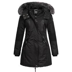 Geographical Norway Damen Winterjacke mit UD Beanie Cora Black XL von Geographical Norway