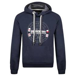 Geographical Norway Gregoire Men - Sweatjacke Herren Hoodie Zip mit Kapuze Taschen - Pullover Langarm Warm Jacke - Kapuzenjacke Mann Jahreszeit Frühling Sommer Herbst (Marineblau XXL) von Geographical Norway