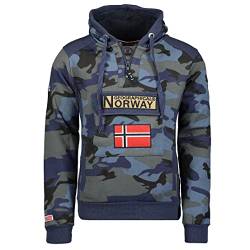 Geographical Norway Gymclass Men - CAMO MILITAIRE BLUE - L von Geographical Norway