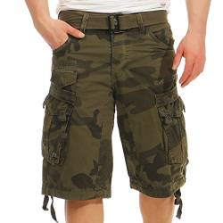 Geographical Norway Herren Cargo Shorts (Large, KAKI) von Geographical Norway