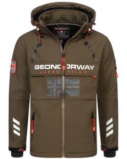 Geographical Norway Herren Frühlings Jacke Softshell Jacke Windbreaker Übergangs Regen Jacke Sport, Farbe:KAKI, Größe:M 48 von Geographical Norway