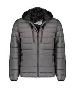 Geographical Norway Herren Herbst Winter Jacke Übergangsjacke Steppjacke Gesteppt Bomber, Farbe:Grau, Größe:S von Geographical Norway