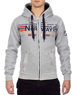 Geographical Norway Herren Sweatjacke Galiator Grey M von Geographical Norway